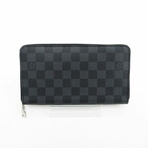 Louis Vuitton Graphite Black Zippy Organizer Zipper Long Wallet